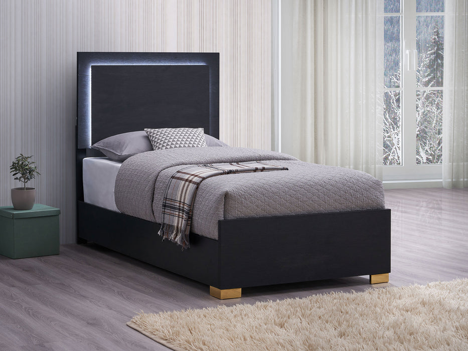 Marceline Panel Bed with LED Lighting - Home Furniture And More (Brentwood, MD)