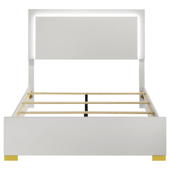 Marceline Panel Bed with LED Lighting - Home Furniture And More (Brentwood, MD)