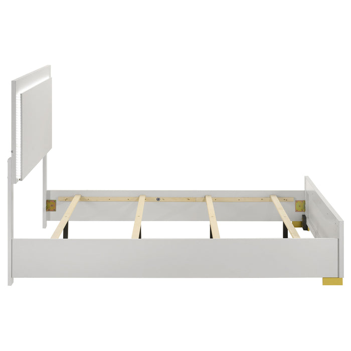 Marceline Panel Bed with LED Lighting - Home Furniture And More (Brentwood, MD)