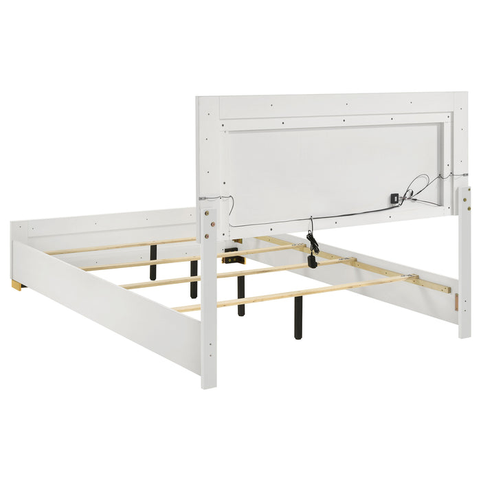 Marceline Panel Bed with LED Lighting - Home Furniture And More (Brentwood, MD)