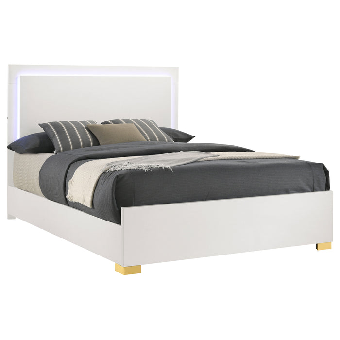 Marceline Panel Bed with LED Lighting - Home Furniture And More (Brentwood, MD)