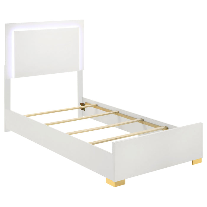 Marceline Panel Bed with LED Lighting - Home Furniture And More (Brentwood, MD)