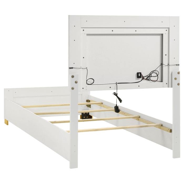 Marceline Panel Bed with LED Lighting - Home Furniture And More (Brentwood, MD)