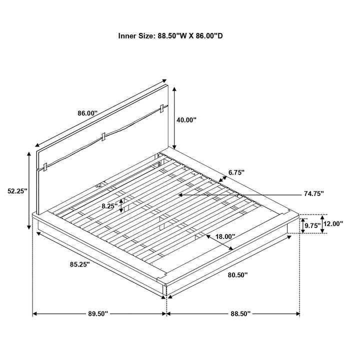 Winslow Panel Platform Bed - Home Furniture And More (Brentwood, MD)