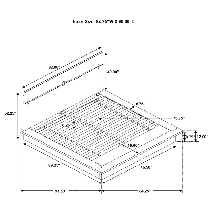Winslow Panel Platform Bed - Home Furniture And More (Brentwood, MD)