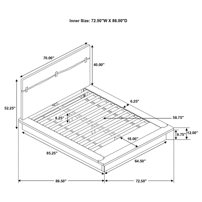 Winslow Panel Platform Bed - Home Furniture And More (Brentwood, MD)