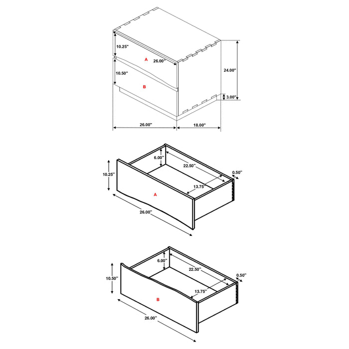 Winslow Nightstand - Home Furniture And More (Brentwood, MD)