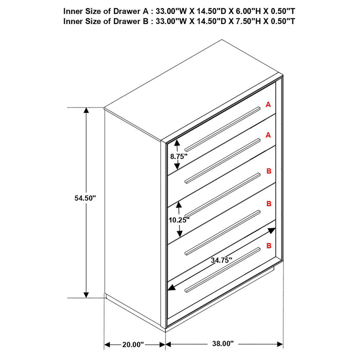 Durango Chest of Drawers - Home Furniture And More (Brentwood, MD)