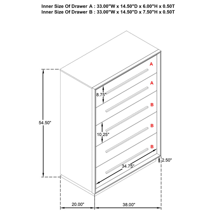 Durango Chest of Drawers - Home Furniture And More (Brentwood, MD)