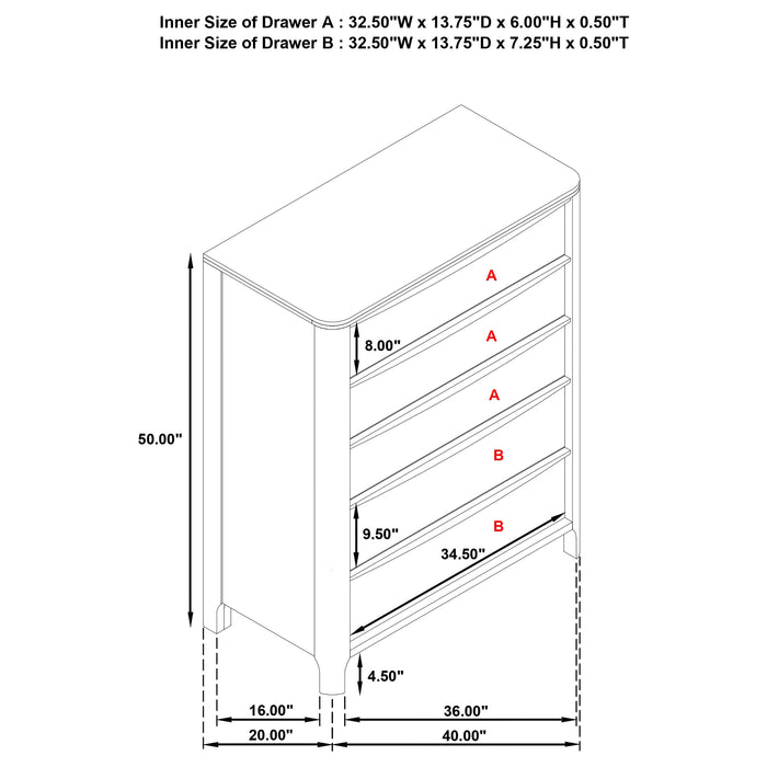 Maderia Chest of Drawers - Home Furniture And More (Brentwood, MD)