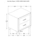 Melody Nightstand - Home Furniture And More (Brentwood, MD)