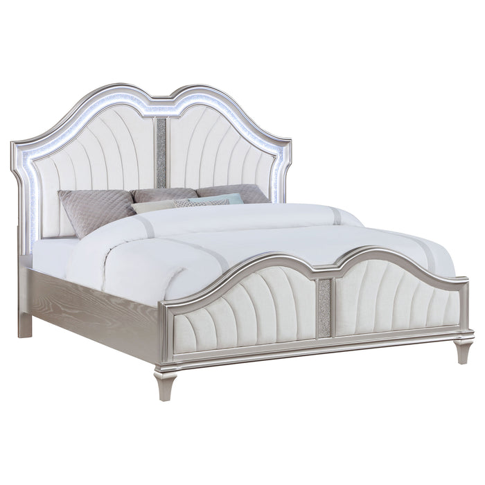 Evangeline Panel Bed with LED Lighting - Home Furniture And More (Brentwood, MD)