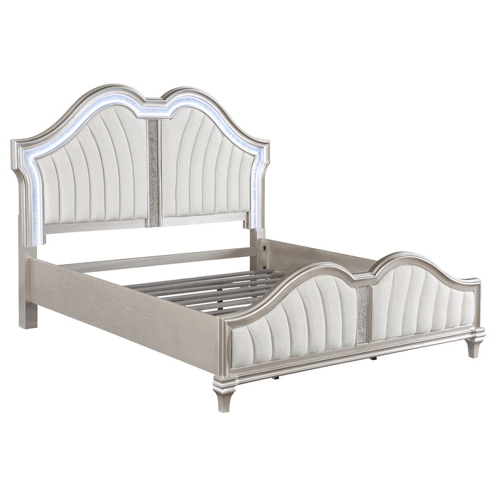 Evangeline Panel Bed with LED Lighting - Home Furniture And More (Brentwood, MD)