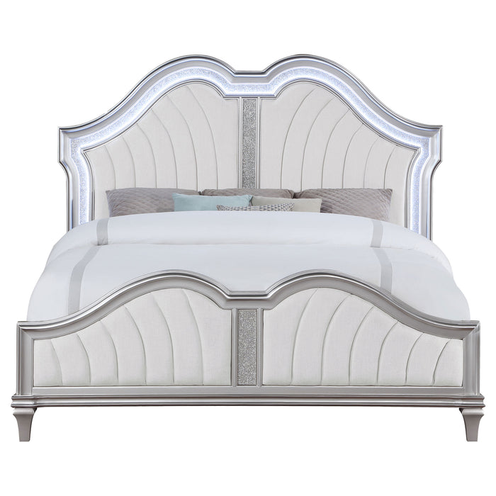 Evangeline Panel Bed with LED Lighting - Home Furniture And More (Brentwood, MD)
