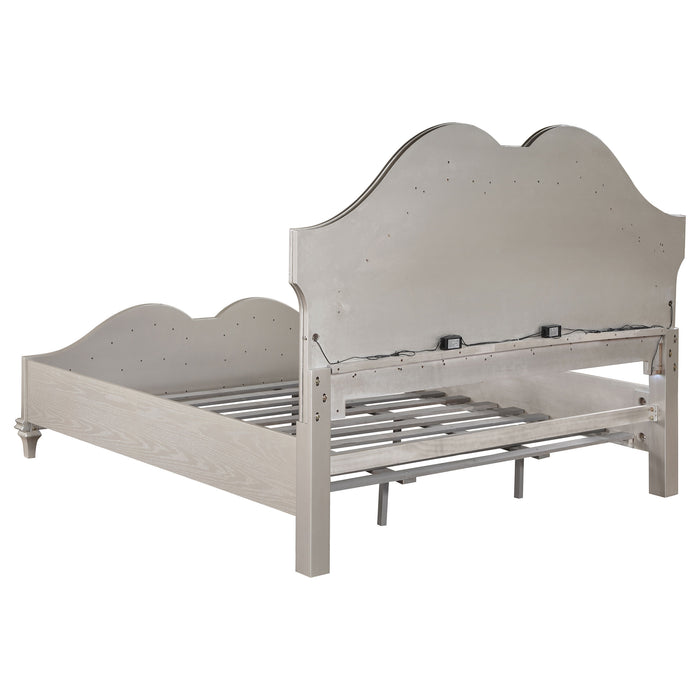 Evangeline Panel Bed with LED Lighting - Home Furniture And More (Brentwood, MD)