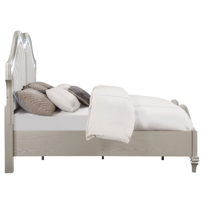 Evangeline Panel Bed with LED Lighting - Home Furniture And More (Brentwood, MD)