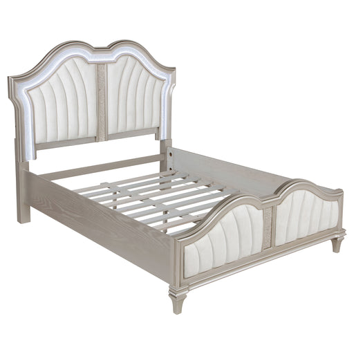 Evangeline Panel Bed with LED Lighting - Home Furniture And More (Brentwood, MD)