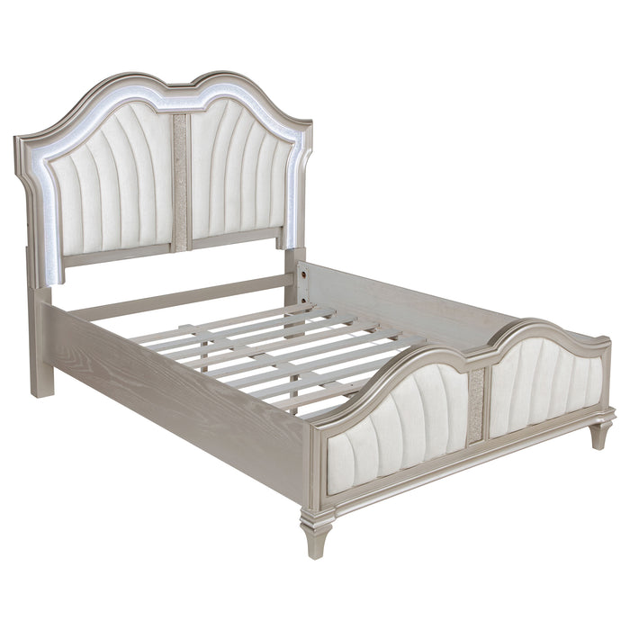 Evangeline Panel Bed with LED Lighting - Home Furniture And More (Brentwood, MD)