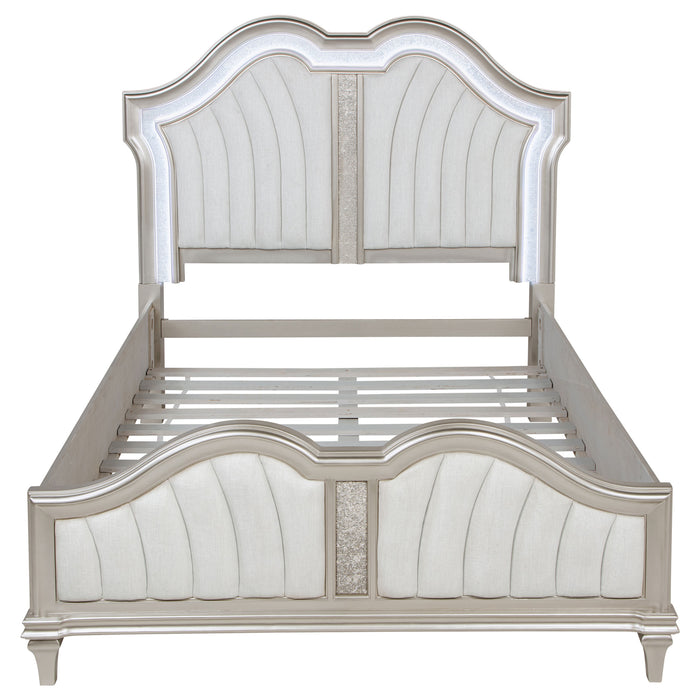Evangeline Panel Bed with LED Lighting - Home Furniture And More (Brentwood, MD)