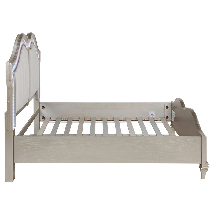 Evangeline Panel Bed with LED Lighting - Home Furniture And More (Brentwood, MD)