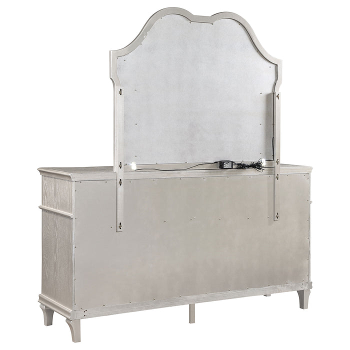 Evangeline Dresser with Mirror - Home Furniture And More (Brentwood, MD)