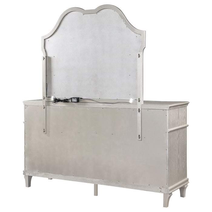Evangeline Dresser with Mirror - Home Furniture And More (Brentwood, MD)