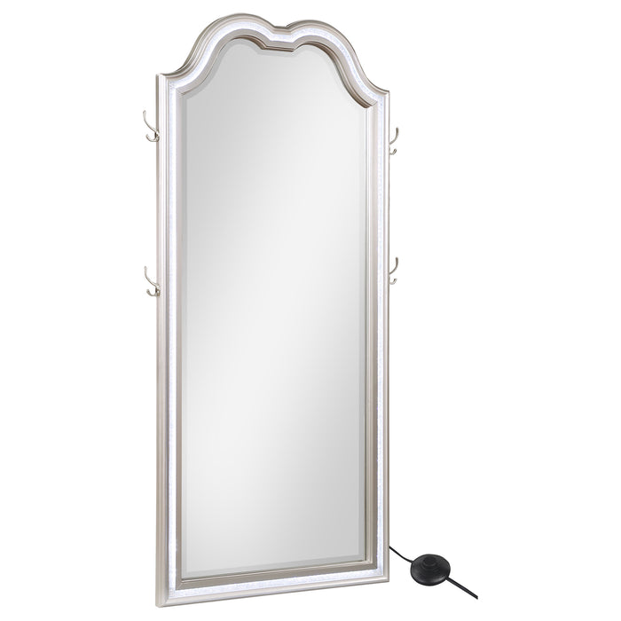 Evangeline Floor Mirror with LED Lighting - Home Furniture And More (Brentwood, MD)