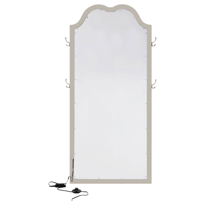 Evangeline Floor Mirror with LED Lighting - Home Furniture And More (Brentwood, MD)