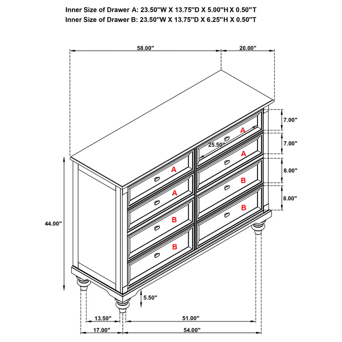 Andover Dresser - Home Furniture And More (Brentwood, MD)