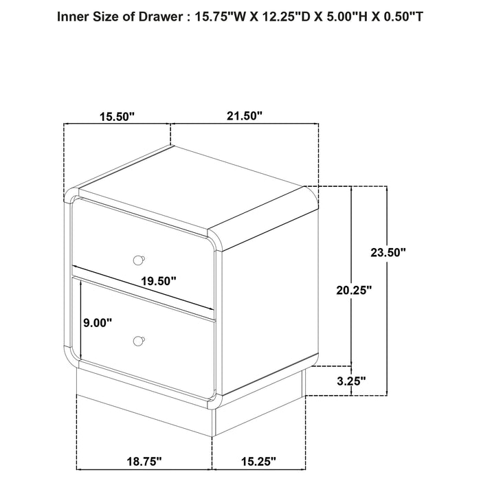 Cavelle Nightstand - Home Furniture And More (Brentwood, MD)