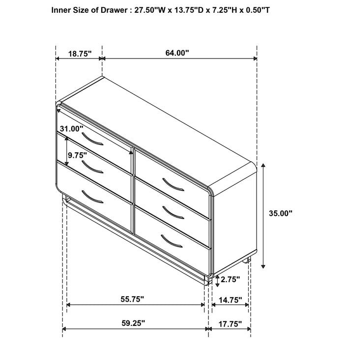 Amsbury Dresser - Home Furniture And More (Brentwood, MD)