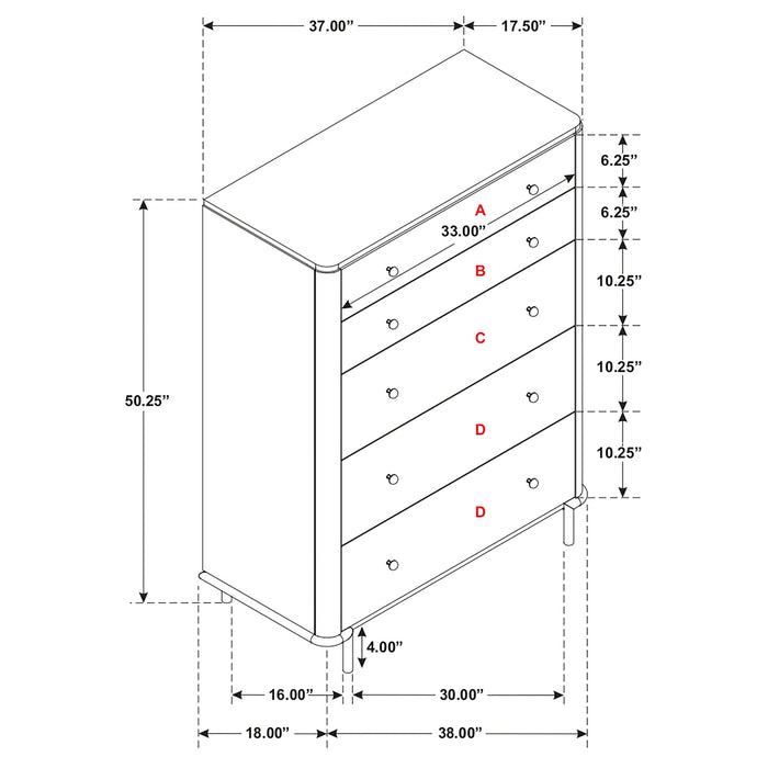 Arini Chest of Drawers - Home Furniture And More (Brentwood, MD)