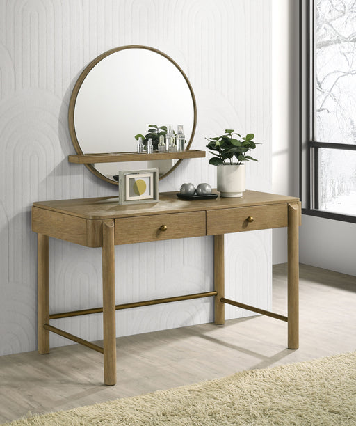Arini Makeup Vanity Table with Wall Mirror - Home Furniture And More (Brentwood, MD)