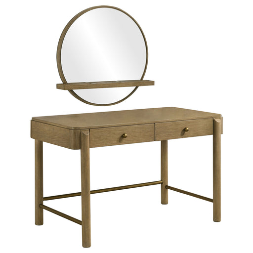 Arini Makeup Vanity Table with Wall Mirror - Home Furniture And More (Brentwood, MD)