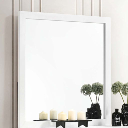 Kendall Square Dresser Mirror White - Home Furniture And More (Brentwood, MD)