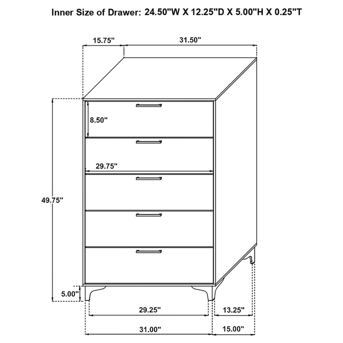 Kendall Chest of Drawers - Home Furniture And More (Brentwood, MD)
