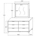 Kendall Dresser with Mirror - Home Furniture And More (Brentwood, MD)