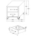 Lucia Nightstand - Home Furniture And More (Brentwood, MD)