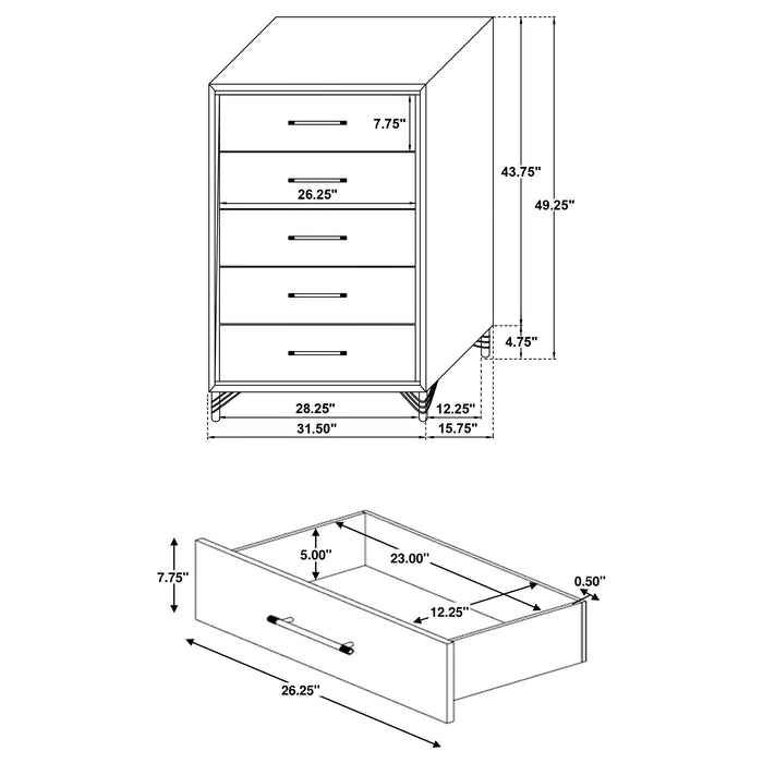Lucia Chest of Drawers - Home Furniture And More (Brentwood, MD)