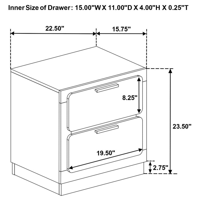 Caraway Nightstand - Home Furniture And More (Brentwood, MD)