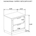 Caraway Nightstand - Home Furniture And More (Brentwood, MD)