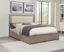 Kenora Panel Platform Storage Bed with LED Lighting - Home Furniture And More (Brentwood, MD)