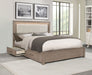 Kenora Panel Platform Storage Bed with LED Lighting - Home Furniture And More (Brentwood, MD)