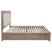 Kenora Panel Platform Storage Bed with LED Lighting - Home Furniture And More (Brentwood, MD)