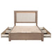 Kenora Panel Platform Storage Bed with LED Lighting - Home Furniture And More (Brentwood, MD)