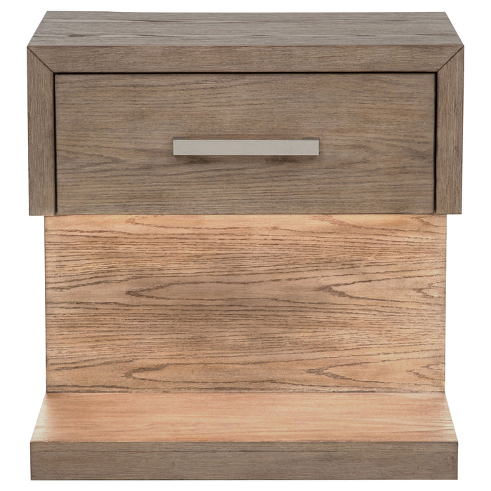 Kenora Nightstand with LED Lighting - Home Furniture And More (Brentwood, MD)