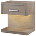 Kenora Nightstand with LED Lighting - Home Furniture And More (Brentwood, MD)