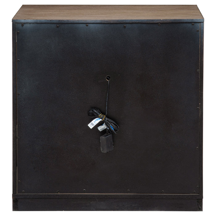 Kenora Nightstand with LED Lighting - Home Furniture And More (Brentwood, MD)