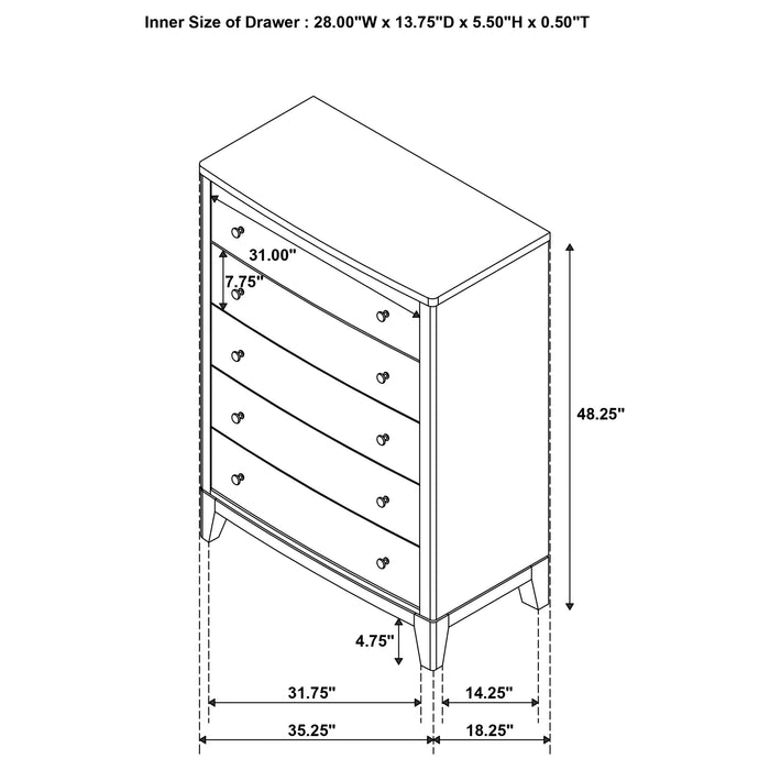 Granada Chest of Drawers - Home Furniture And More (Brentwood, MD)