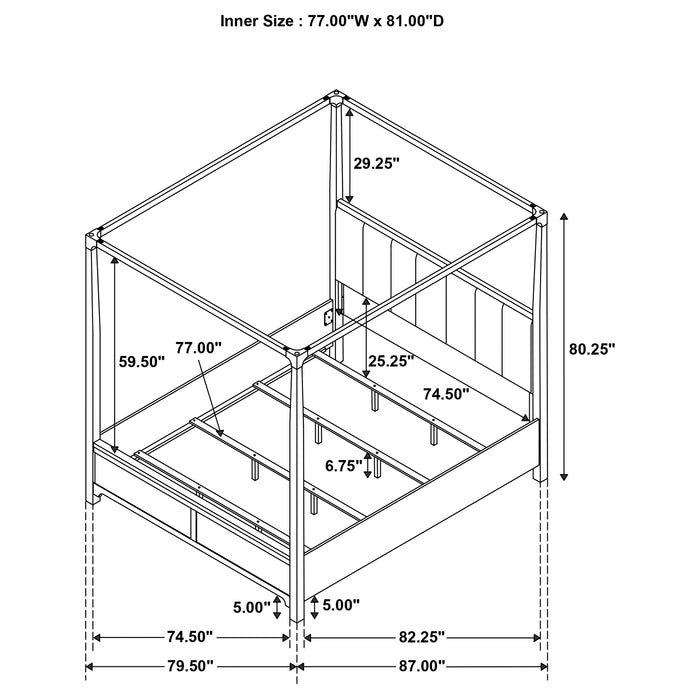 Gran Park Canopy Panel Bed - Home Furniture And More (Brentwood, MD)